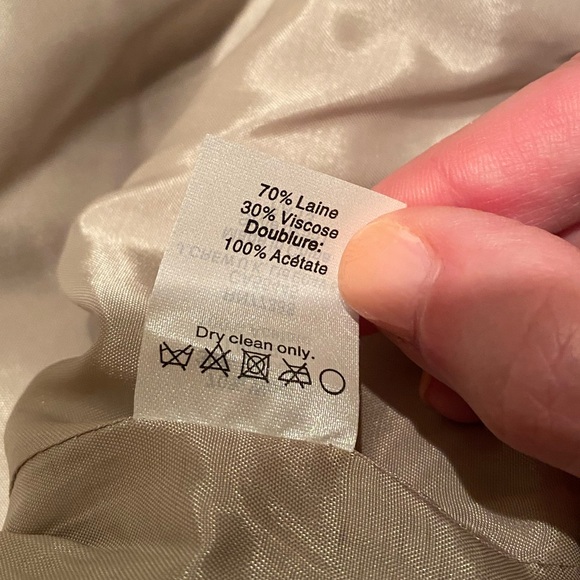 Jcrew Factory Cream Wool Skirt Size 6 - NWT - Picture 6 of 7